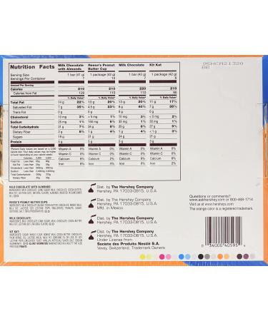 Hershey's Chocolate Variety Pack 45oz - Pack of 12 | Assorted 2.81lb Bulk Candy Assortment for Parties & Snacking - Buy Online on SooperMarket.com