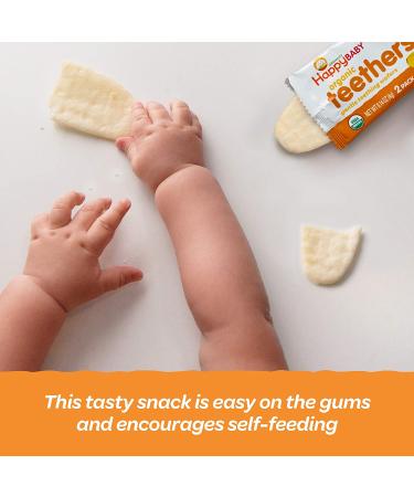 Happy Family Organics Organic Teethers Gentle Teething Wafers Sitting Baby Sweet Potato & Banana 12 Count 0.14 oz (4 g) Each - Pack of 6 - Buy Online on SooperMarket.com
