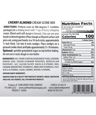 Rabbit Creek Scone Mix Variety Pack - Blueberry & Cherry Almond Cream (2 Pack) - Buy Online on SooperMarket.com