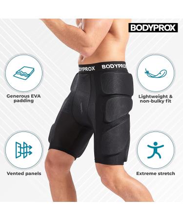 Bodyprox Padded Protective Shorts for Snowboarding Skating & Skiing | 3D Protection for Hips Buttocks & Tailbone - XS Size - Buy Online on SooperMarket.com