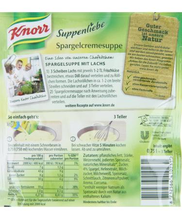 Buy Knorr Asparagus Cream Soup - 1 x 750 ml (Pack of 2) | International Shipping Available - Buy Online on SooperMarket.com