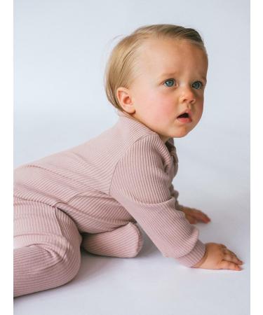 DreamBuy Unisex Baby Sleepsuits | Ribbed Cotton | 18-24 Months | Footed/Footless | Velvet Mocha - Buy Online on SooperMarket.com