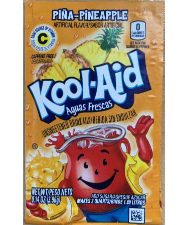 Kool Aid Pina-Pineapple Unsweetened Drink Mix 3.9g | Pack Of 6