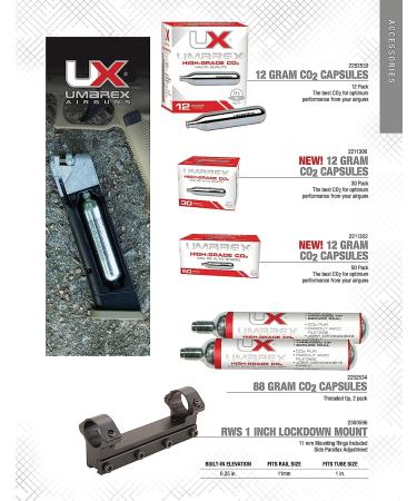 Umarex High-Grade 12g CO2 Cartridges for Pellet, BB, and Airsoft Guns - Pack of 30 - Buy Online on SooperMarket.com