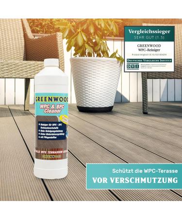 Buy Greenwood WPC & BPC Cleaner - pH Neutral Concentrate for Terrace Planks | 1L Care & Cleaning Agent - International Shipping Available - Buy Online on SooperMarket.com