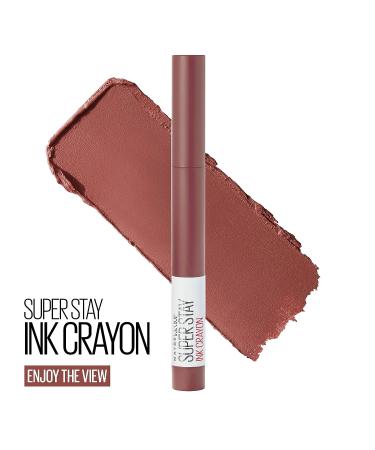 Maybelline Super Stay Ink Crayon Lipstick - Enjoy The View Red Brown 0.04 oz - Longwear Up To 8Hrs - Buy Online on SooperMarket.com
