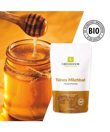 Greenendoor Milk Bath Chamomile Honey 200g | Natural Skin Nourishing Bathing Milk | Biodegradable Relaxation for Women Children & Men - Perfect Swimming Gifts - Buy Online on SooperMarket.com