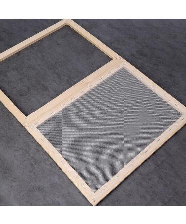 Caydo Paper Making Frame Kit - 3 Pieces Papermaking Mould and Deckle Set for Kids and Adults - Includes Mesh, Absorbent Paper, and Sponge - Various Sizes (5x7, 7.5x9.8, 9.8x13 Inches) - Buy Online on SooperMarket.com