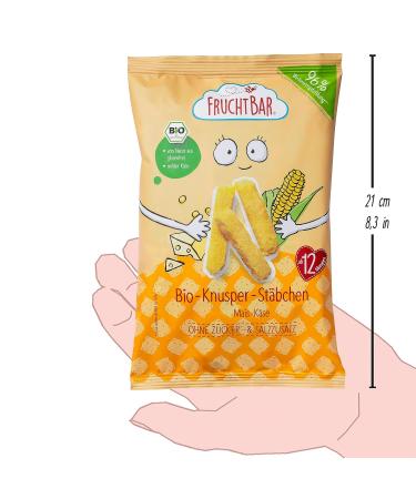 Fertile Organic Crispy Sticks with Corn & Cheese - 8-Pack Sugar & Salt-Free Snack for Babies 12+ Months & Kids 8 x 30g - Buy Online on SooperMarket.com