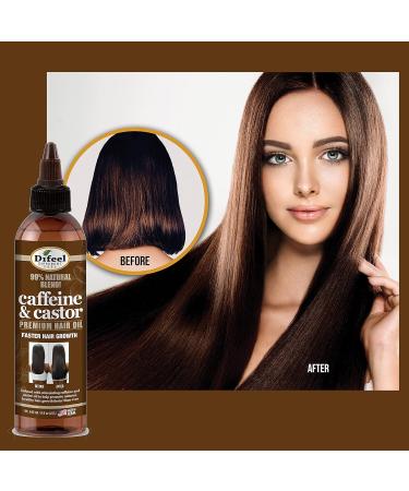 Difeel 99% Natural Premium Caffeine & Castor Hair Oil 8 oz. (PACK OF 2) - Buy Online on SooperMarket.com