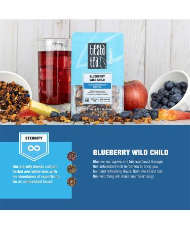 Tiesta Tea Premium Loose Leaf Blueberry Wild Child - Caffeine Free 16oz - Buy Online on SooperMarket.com