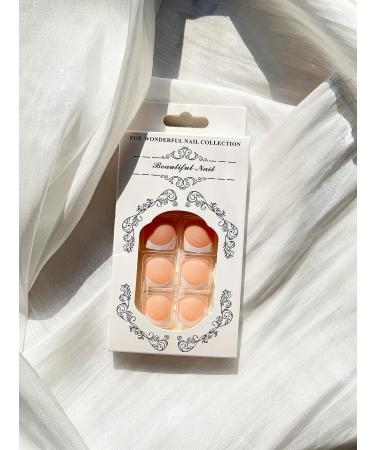 Short White Square Fake Toenails with Glitter Designs - 24Pcs Style2 - Buy Online on SooperMarket.com