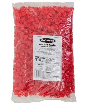 McCormicks - Mini Red Berries - Gummies - Bulk Candy 2.5 Kilogram Mini Berries