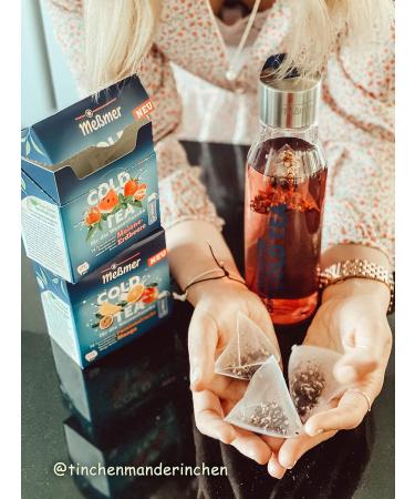 Messmer Cold Tea Pink Grapefruit - Sugar-Free Calorie-Free 14 Pyramid Bags | Refreshing Alternative to Sugary Drinks - Buy Online on SooperMarket.com