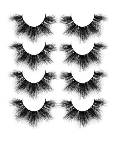 Fluffy 20MM Mink Lashes Pack - 6D Dramatic Volume, Reusable & Soft, Handmade False Eyelashes - Buy Online on SooperMarket.com