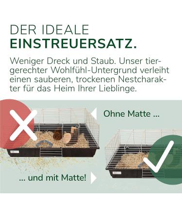 Natural Hemp Rodent Mat 100x40cm | Eco-Friendly Floor Cover for Rabbits Hamsters & Small Animals | Perfect for Cages & Stalls - Buy Online on SooperMarket.com