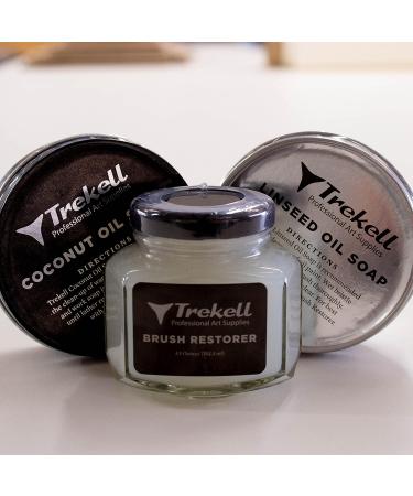 Trekell Coconut Oil Paint Brush Cleaner - 4 oz | Watercolor & Acrylic Artist Brush Soap - Buy Online on SooperMarket.com