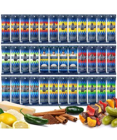 Chinook Seedery Roasted Jumbo Sunflower Seeds - Keto Snacks - Best For Snack Packs - Gluten Free Non GMO Snack Food Gifts - 1.5 ounce (Pack of 36) - 6 Flavor Variety Pack