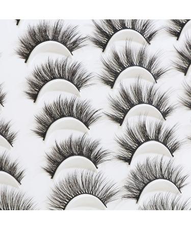 MAANGE 3D Faux Mink Eyelashes Set - 20 Pairs Reusable, Handmade, Natural & Dramatic Styles - Buy Online on SooperMarket.com