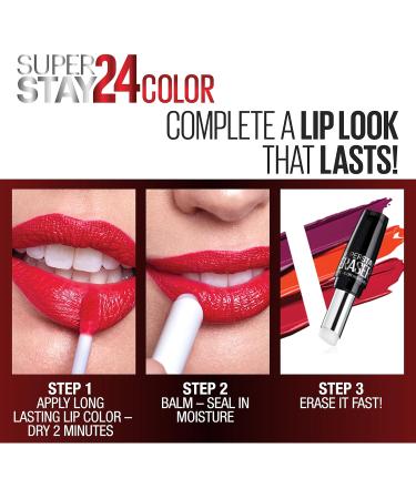Maybelline SuperStay 24 Hour Liquid Lipstick in Continuous Coral - 2 Pack - Buy Online on SooperMarket.com