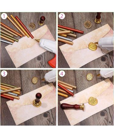 26 Pieces Glue Gun Sealing Wax Sticks for Wax Seal Stamp and Letter Retro Vintage Seal Glue Gun Sealing Wax Great for Wedding Invitations Cards Envelopes Wine Gift Wrapping (Metal Colors) - Buy Online on SooperMarket.com