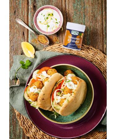 Fuchs Gourmet Orient Hummus & Falafel Spice Mix | Vegan North African Dip Seasoning | 70g Refillable Spice Preparation - Buy Online on SooperMarket.com