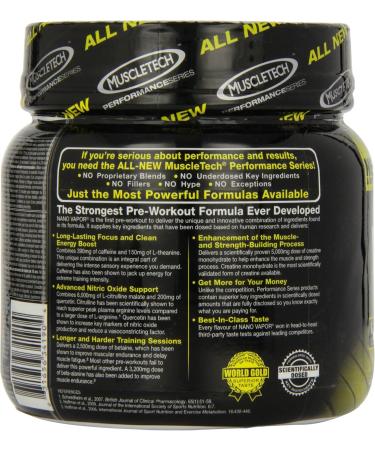 MuscleTech Nano Vapor Performance Series 1.23 lbs. Pwd - Blue Raspberry - Buy Online on SooperMarket.com
