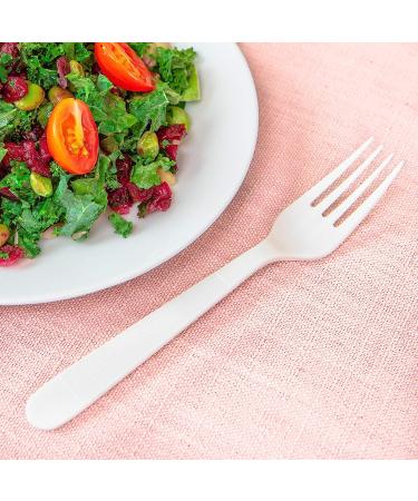 MAUI Heavy Duty Plastic Forks and Spoons Set - 200 Pack, Disposable, Strong and Durable - Ideal for Parties and Gatherings by Maui - Buy Online on SooperMarket.com