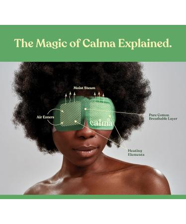 16 Pack Calma Heated Eye Mask - Hot Compress for Eye Fatigue, Dry Eyes, Blue Light Strain, Headaches, Dark Circles - Unscented - Buy Online on SooperMarket.com