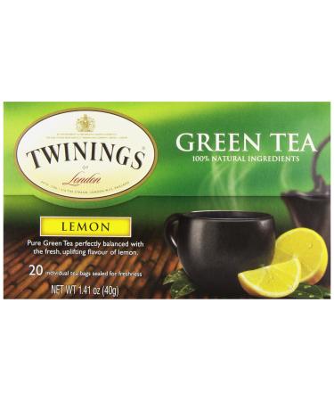 Twinings Tea Lemon Green Tea, 20 ct
