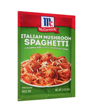 McCormick Italian Mushroom Spaghetti Sauce Mix 1.5 oz (Pack of 12) - Authentic Flavor for Pasta Lovers - Buy Online on SooperMarket.com