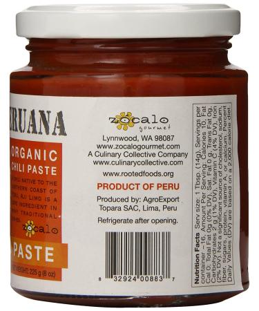 Organic Zcalo Peru Aji Limo Paste - 8 oz | Authentic Peruvian Flavor - Buy Online on SooperMarket.com