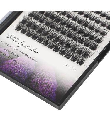 Dedila 96pcs Mixed Dramatic Black Soft Cluster Individual False Eyelashes 5D Volume Extensions 10-16mm - Buy Online on SooperMarket.com