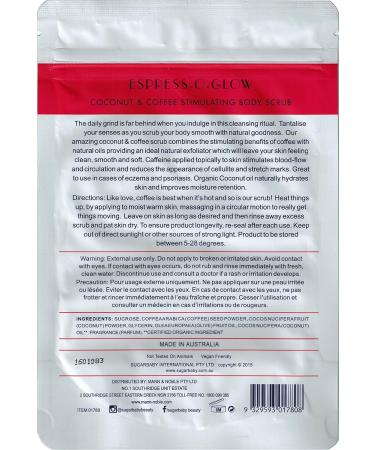 Buy SugarBaby Espress O Glow Coconut & Coffee Body Scrub - 7.05 oz | Exfoliating & Stimulating Scrub for Soft Skin - International Shipping Available - Buy Online on SooperMarket.com