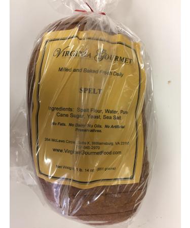 All Natural Spelt Bread (Ezekiel Bread) -2 PACK-Contains Fresh Stone Ground Spelt Flour, Water, Pure Cane Sugar, Yeast, Sea Salt