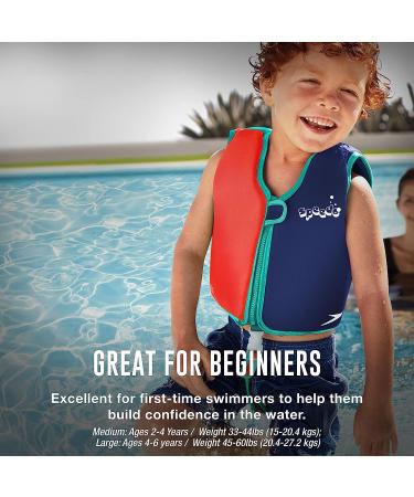 Speedo Unisex-Child Swim Flotation Classic Life Vest Begin to Swim UPF 50 Medium Lime/Orange - Buy Online on SooperMarket.com