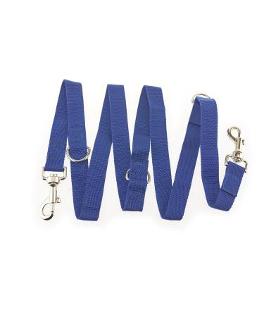 Police style dog training lead 6ft Multiple colours (Blue)