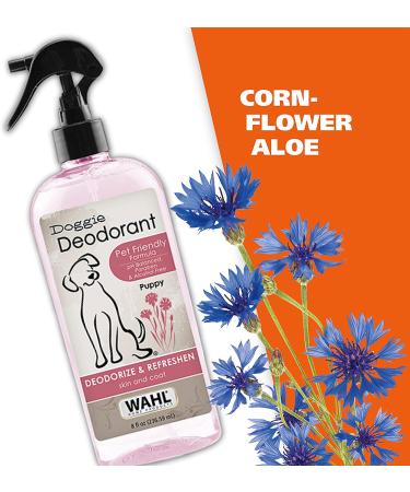 Wahl Cornflower Aloe Pet Deodorant 8 oz - Refreshes & Deodorizes All Dogs - Clean Fresh Scent - Model 820009A - Buy Online on SooperMarket.com