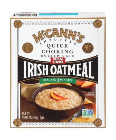 McCann's Irish Oatmeal, Quick Cooking Rolled Oats, 16 Ounce