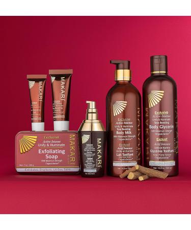 Buy MAKARI Exclusive 3 Piece Skincare Gift Set - Exfoliating Soap Body Milk & Face Cream with Organiclarine | Ideal for All Skin Types | Botanical Self Care Kit for Women - Buy Online on SooperMarket.com