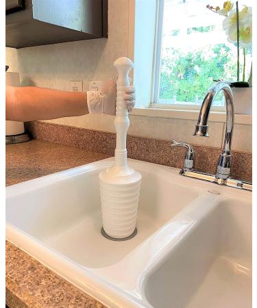 Master Plunger MP500-B4 Heavy Duty Bathroom Toilet Plunger Kit | Air Release Valve | White - Buy Online on SooperMarket.com
