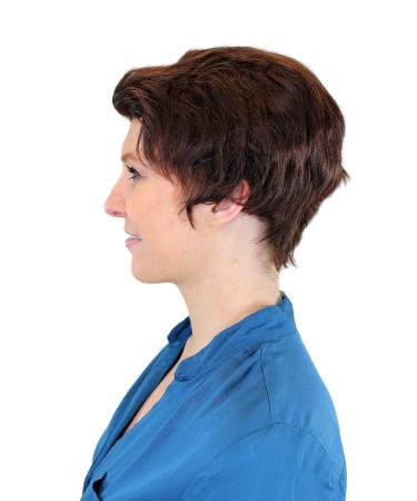 100% Human Hair Short Wave Wig - Dark Brown-Red Mix | DB205HH-2T33 - Shop Internationally - Buy Online on SooperMarket.com