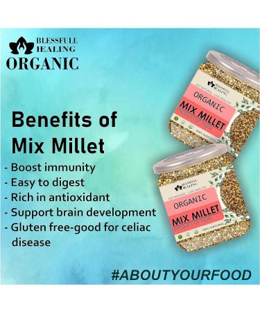 Blessfull Healing Organice Mix Millet 2 lb (907 Gram) - Buy Online on SooperMarket.com