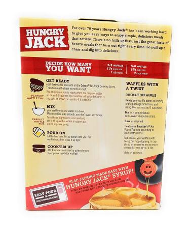 Hungry Jack Complete Belgian Waffle Mix, 1.75 Pound - Pack of 2 | Delicious & Easy Breakfast Option - Buy Online on SooperMarket.com