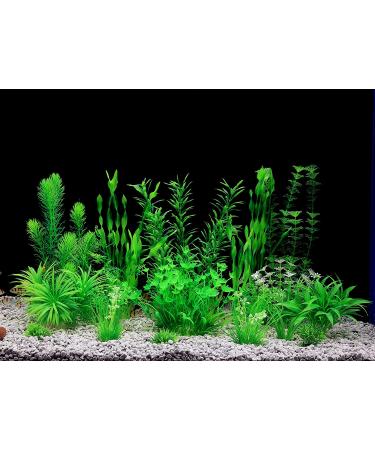 Artificial Aquarium Plants 20 Pack - Green Fish Tank Decorations by MyLifeUNIT - Buy Online on SooperMarket.com