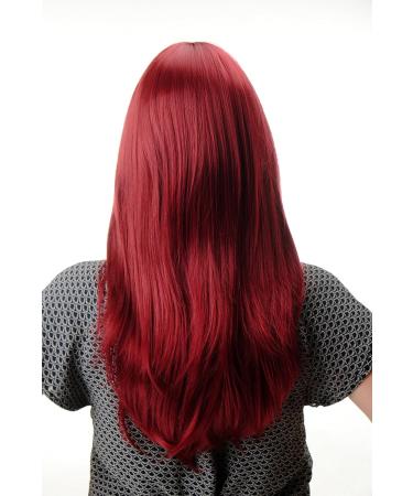 WIG ME UP GFW855-39 | Long Straight Bangs Ladies Wig | Thick Garnet Red | 55 cm - Shop Internationally for Stunning Styles - Buy Online on SooperMarket.com