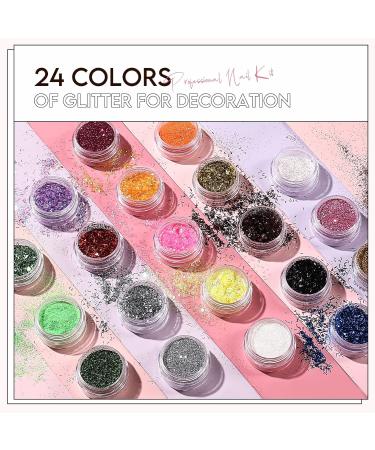 Morovan Acrylic Nail Kit for Beginners: with Everything Professional Gel Polish Kit with U V Lamp Acrylic Nail Set with Glitter Acrylic Powder Complete Starter Kit Acrylic Nail Supplies - Buy Online on SooperMarket.com