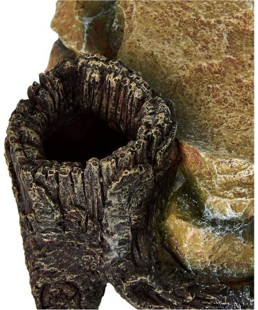 Trixie 8847 Rock Plateau with Tree Trunk - 25 cm | Natural Decor for Reptiles & Amphibians | International Shipping Available - Buy Online on SooperMarket.com