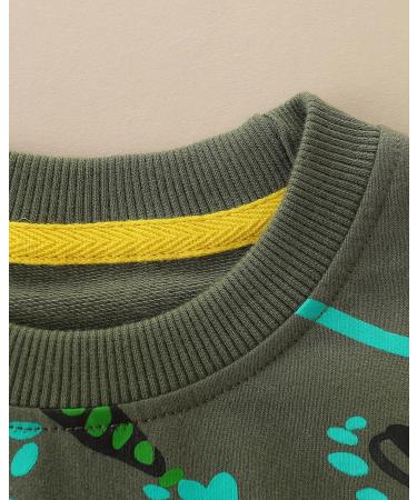 Boys Dinosaur Sweatshirt - Cotton Casual Top for Kids 4-5 Years - Buy Online on SooperMarket.com