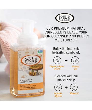 Glazed Apricots Foaming Hand Wash | Organic Agave Nectar | 8 oz Pump | South of France - Buy Online on SooperMarket.com